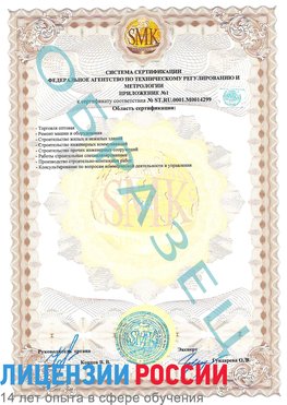 Образец сертификата соответствия (приложение) Магнитогорск Сертификат ISO 14001
